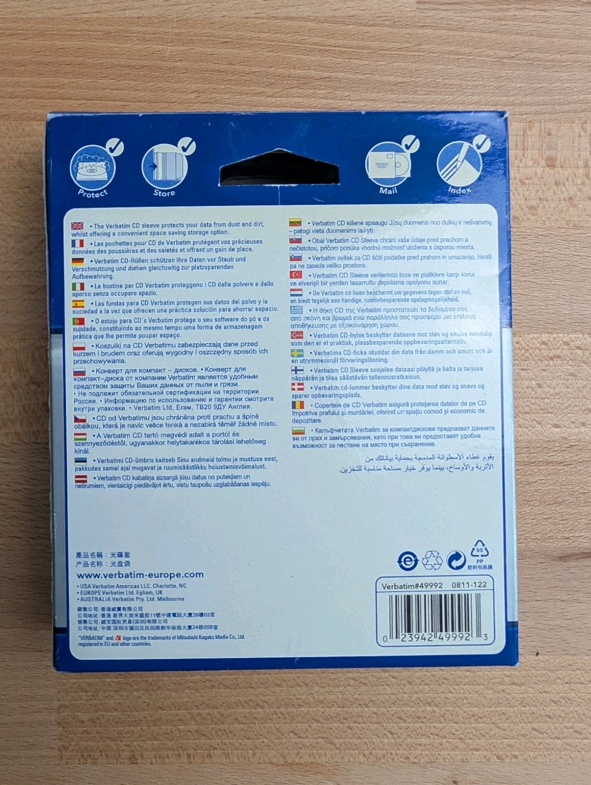 Verbatim CD/DVD Sleeves Paper (50 Pack) New. image 3