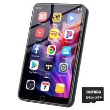 80GB MP3 Player with Bluetooth and WiFi, Mp4 Music Player, 4.0 Black 