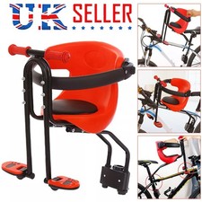 30kg Child Bike Seat kids Bicycle Front Mount Safe Seat w/ Handrail Pedal 66lbs