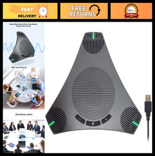 360  Omnidirectional USB Conference Speakerphone  Microphone, Noise Reduction,