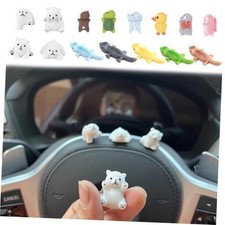 15 Pcs Cute Car Rearview Mirror Accessories Polar Bear Duck Lizard Mirror