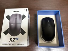 Pulsar X2 V2 Mini Wireless Gaming Mouse Black with 4K Dongle Used Tested