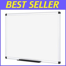 Home Office School Whiteboard 36x24, Silver Frame