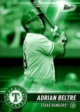 2017 Topps Bunt Adrian Beltre #90 Green SP /99