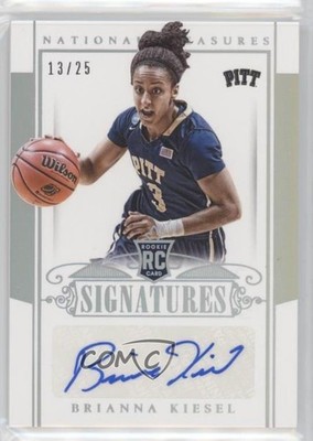 2015 National Treasures College Century Silver 13/25 Brianna Kiesel Auto w5c