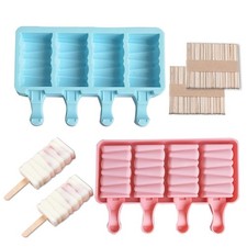 Set of 2 Ice Cream Palettes Mold, Cakesicle Molds Silicone, Cake Pop Mold,Sil...