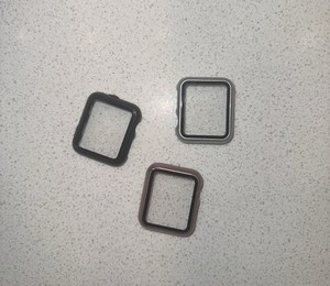 Apple Watch Series 3 Screen Protector/Bumper 38mm Size Multi Color 3 Pack 