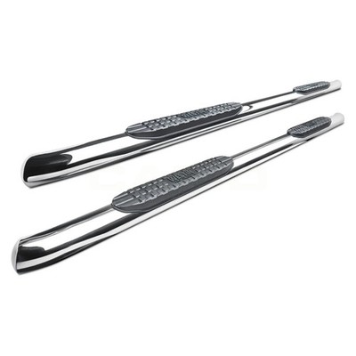 For Chevy Colorado 15-26 4'' Pro Traxx Cab Length Polished Oval Tube Step Bars