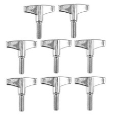 8 Pcs Drum Set Hardware Cymbal Nut Replacement Nuts Wing Bolts Screws