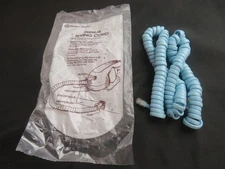 H4DU-62 Blue Modular Telephone Handset Spring Cord Long Western Electric NOS