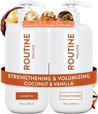 Image of Volumizing Shampoo & Conditioner Duo - Strengthen, Nourish, and Frizz Control