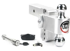 Weigh Safe CTB4-2.5-KA 180 Turnover Ball 4" Drop Hitch w/2.5" Shank Keyed Alike