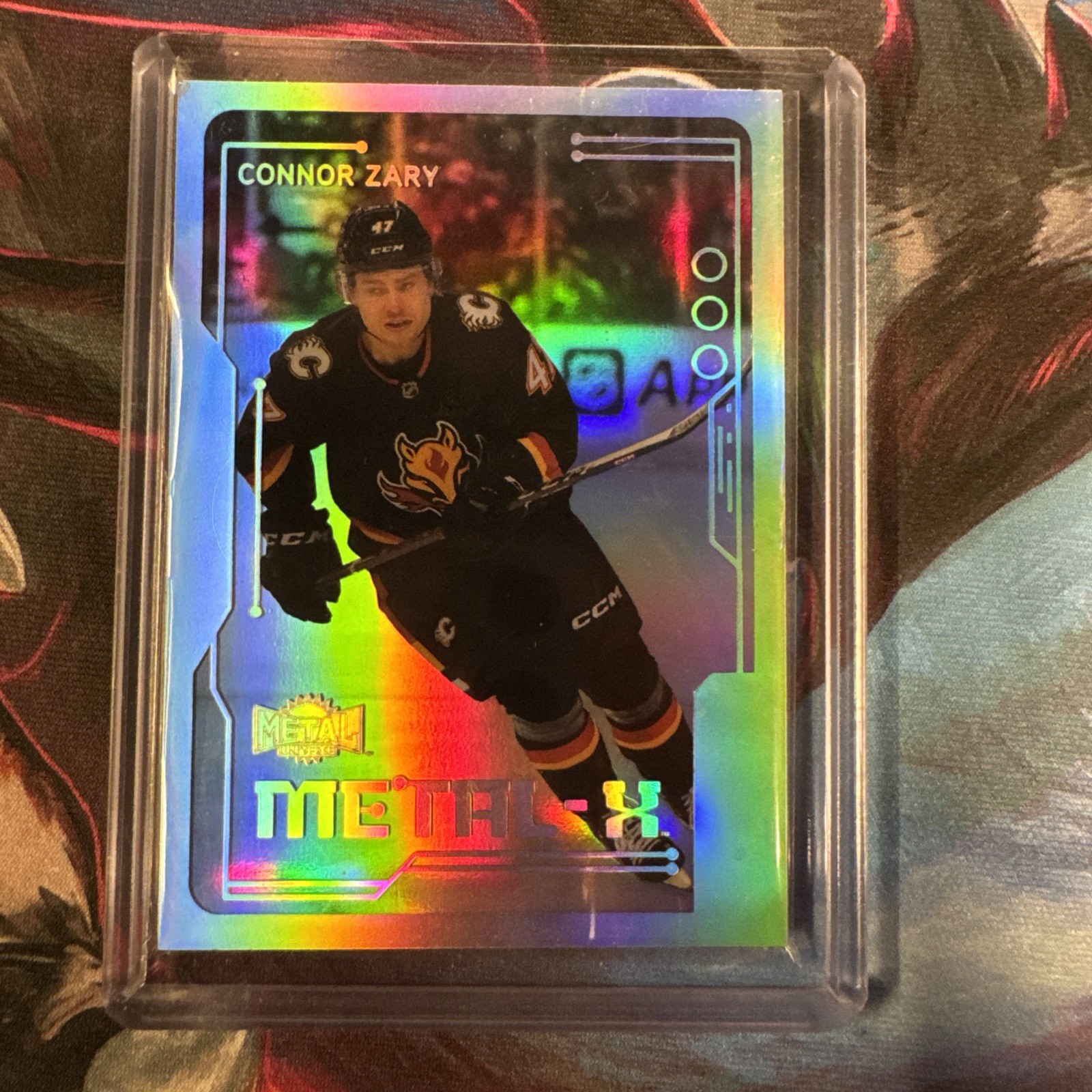 2023-24 Skybox Metal Universe Connor Zary Metal-X