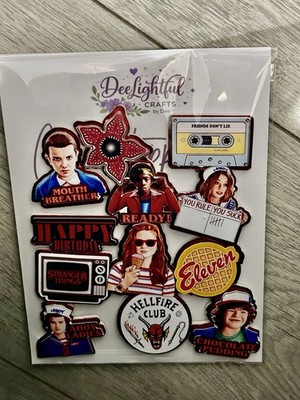 Stranger Things Cup Cake Charm Topper individuell Geburtstag Motiv Tortendeko