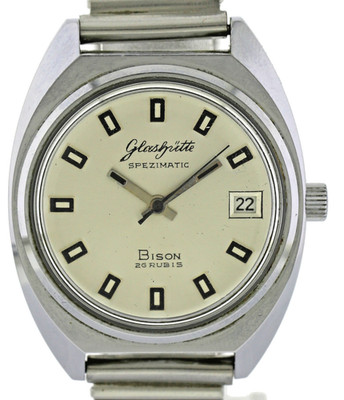 GUB Glashütte Spezimatic Bison Kal. 75 Automatic Herren Vintageuhr 70er Jahre