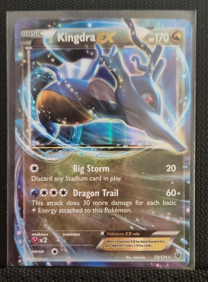 Pokemon Kingdra EX 73/124 Fates Collide Holo Ultra Rare HP 170 (2016) EN