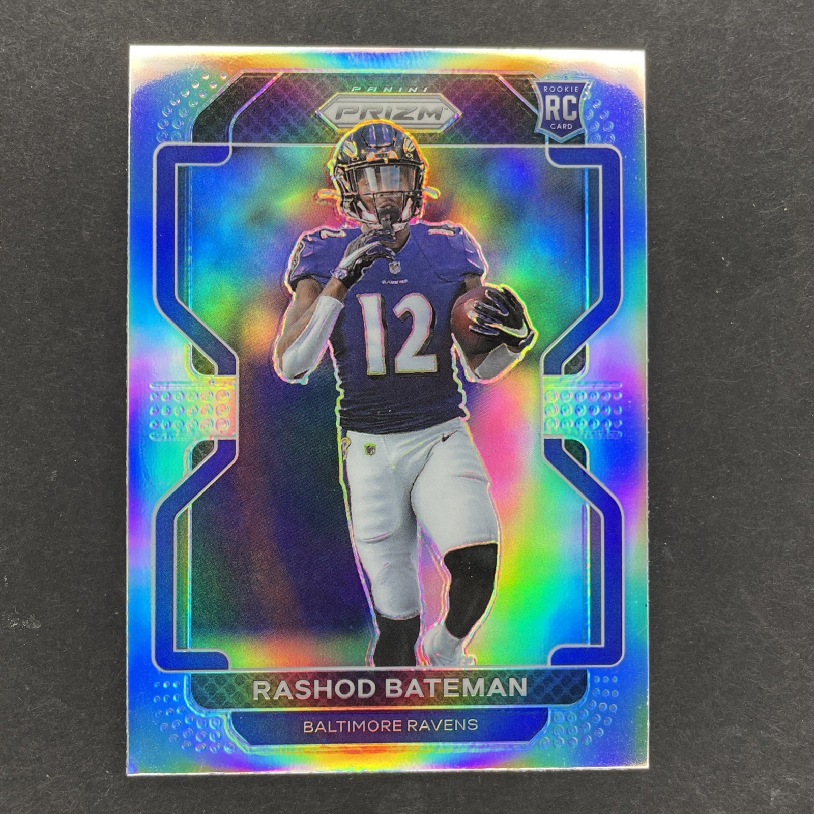 2021 Panini Prizm Silver Prizm #340 Rashod Bateman Baltimore Ravens RC Rookie