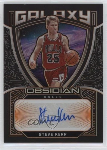2020-21 Panini Obsidian Galaxy Electric Etch Orange /25 Steve Kerr #GAL-STK Auto
