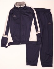 UMBRO Mens Full Tracksuit XL Navy Blue Colourblock Polyester DY20