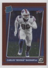 2021 Donruss Optic Rated Rookie Red Stars Prizm Carlos Basham Jr Boogie 0nr3