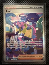 pokemon iono card price Graded: 269/193 Paldea Evolved (2023) SIR Holo PSA 9 Double Infinity Gaming clear acrylic holder that perfectly accentuates the stunning visual design and character artwork Pokemon TCG - Iono Trainer