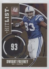 2011 Donruss Elite Hit List Gold 222/999 Dwight Freeney #9 HOF 1o3