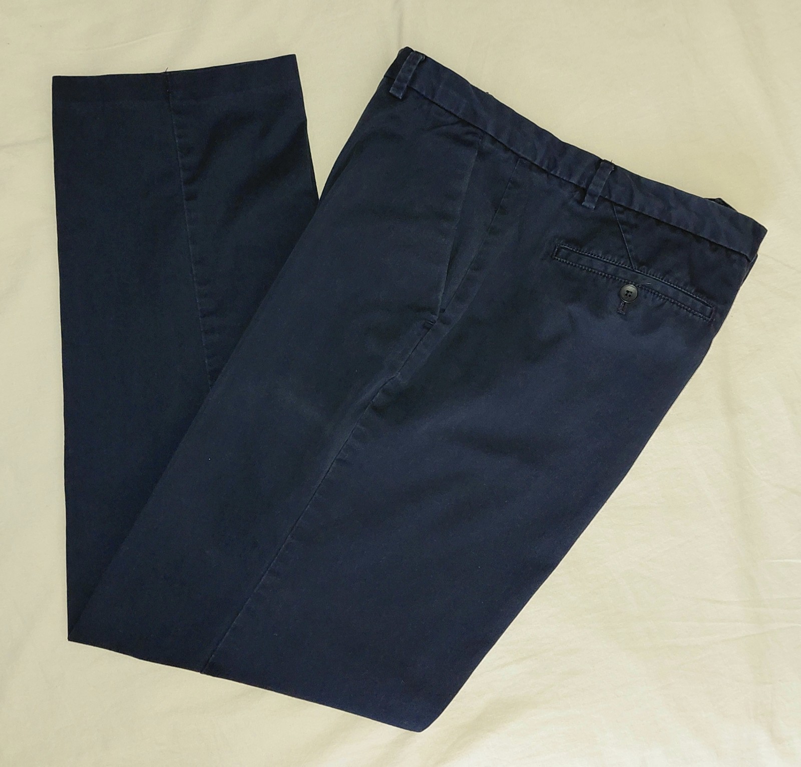 Calvin Klein Men’s Navy Blue Slim Fit Chinos Cotton Pants 36x30