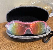 Torege Polarized Tr90 Flexible Kids Sports Sunglasses Age 3-15 WHITE PINK