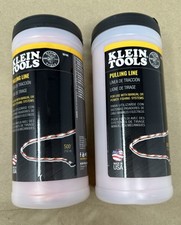 Lot Of 2 - Klein Tools 56108 Poly Pull Line with Orange Tracer 500-Feet - New