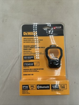 DEWALT Wearable Portable Bluetooth Speaker Clip On - DXMA1901148