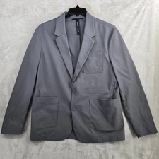 PROOF Nomad Blazer Jacket Mens Medium Gray Peformance Polyester Blend Huckberry