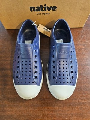 Native Unisex-Adult Jefferson Regatta Blue/Shell White US Guy 4- Women 6