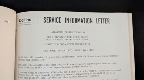 Collins 32S-1 RF Linear Amplifier Istruction Book ORIGINAL MANUAL 1961 - Zdjęcie 14 z 20