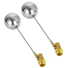 2Pcs Float Valve for Water Tank 3/4 Inch DN20 Water Float Valve Stainless Ste
