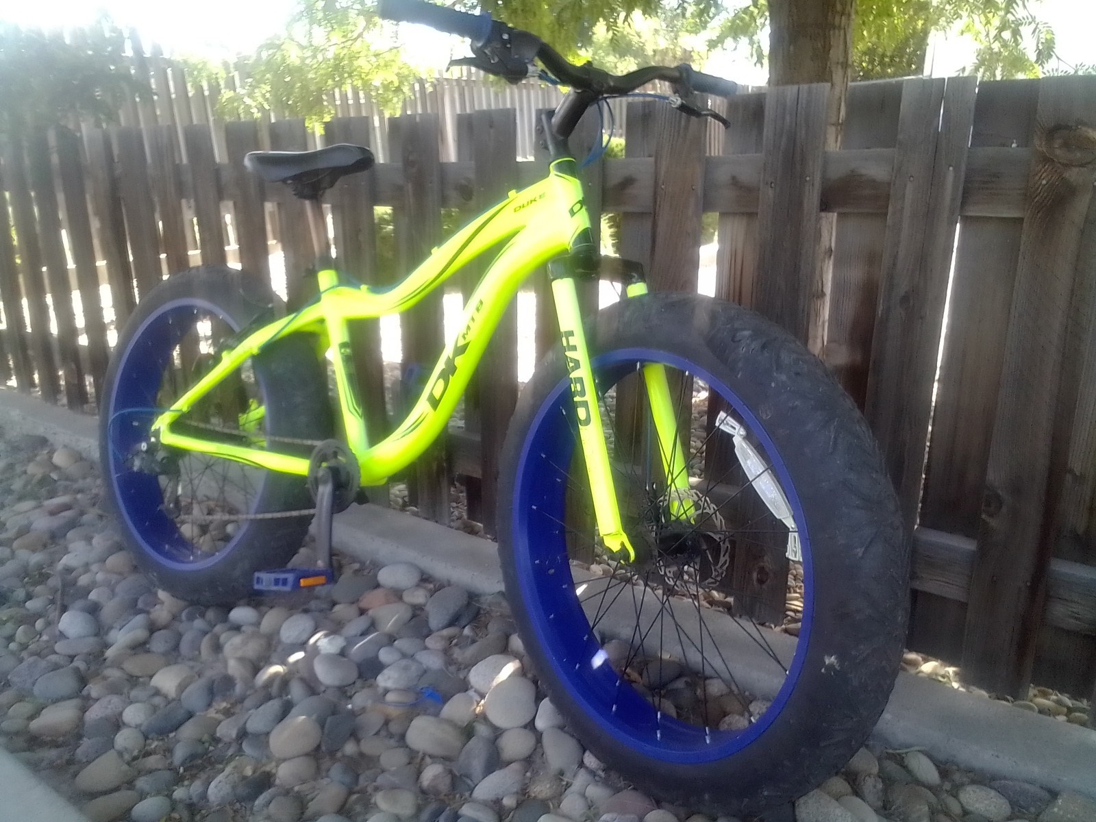 DK Mtb Fat Bike Yellow And black  In Excellent Condition
