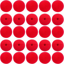 25PCS Red Clown Nose Foam Nose Accessories for Halloween Christmas Carnival Circ