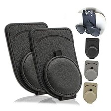 Sunglass Holder for Car Visor, Magnet Adsorbed Sunglasses Holder for 2PC Black