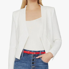 BCBGMAXAZRIA 2UX6T45 Off white Blazer Long Sleeves NWT SIZE XXS 258