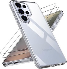 For Samsung Galaxy S26 Ultra / S25+ Case Clear Shockproof Silicone Phone Cover