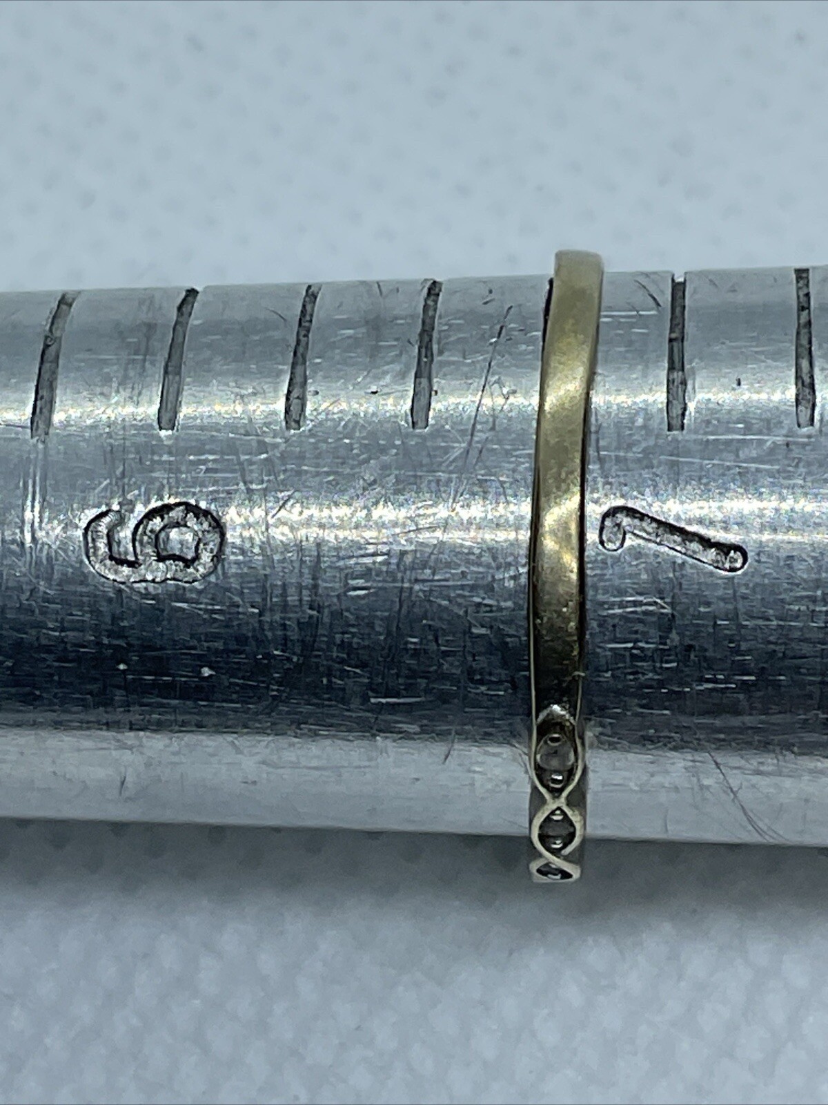 Solid 18K (750) Two Tone Gold CZ STACKABLE Ladies… - image 10