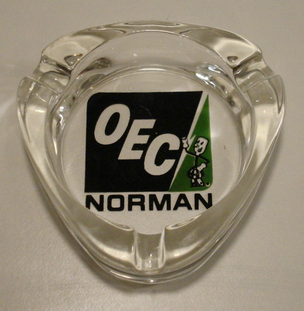 Vntg Norman Oklahoma Electric Coop Willie Wiredhand Advertising Glass