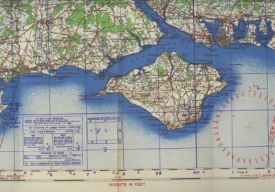 ORIGINAL WARTIME ORDNANCE SURVEY MAP OF SOUTH AREA 1942 VG