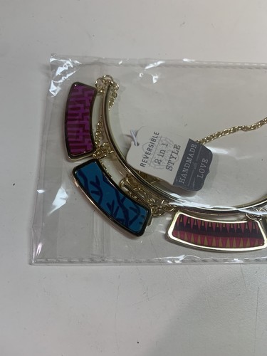 Reversible Clay NECKLACE by JILZARAH 2 In 1 Bohemiam - Picture 2 of 5