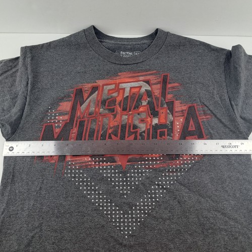Metal Mulisha T-Shirt Mens Medium Gray Short Sleeve Skull Graphic Motocross - Picture 12 of 16