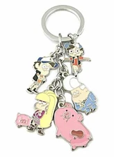 Gravity Falls Characters Multiple Charms Metal Keychain