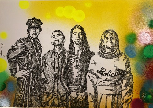 DRAWINGS / COLLAGE / POP ART / NIRVANA - Imagen 1 de 3