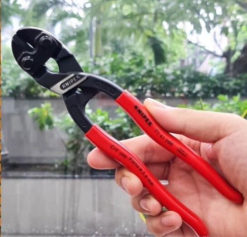 Made in Germany - Knipex 200mm 8" CoBolt Angled Compact Bolt Cutters - 71 41 200 - Picture 6 of 10