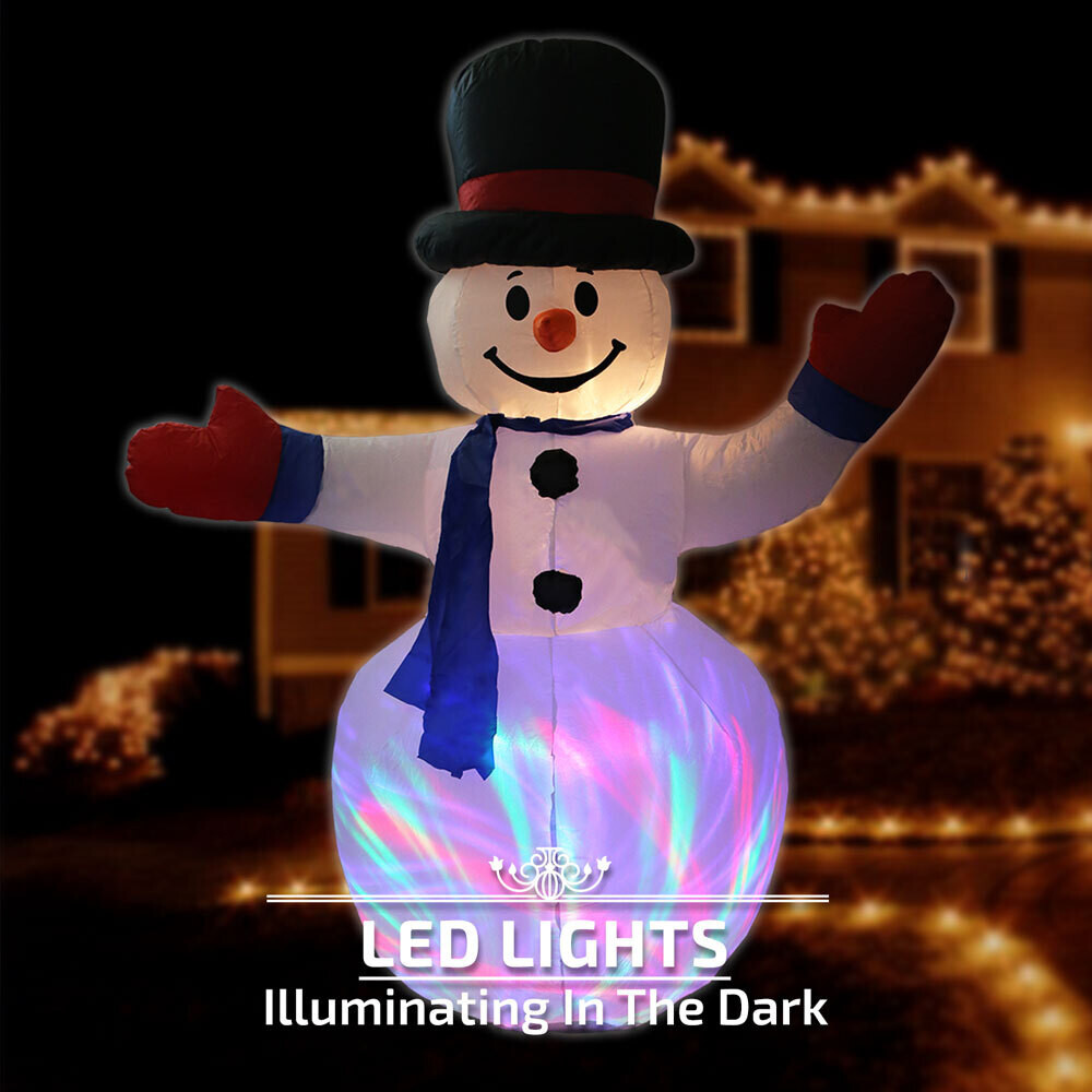SNOWMAN Inflatable Christmas w/Ribbon Light 1.8m Part No.: SSWR Code No ...