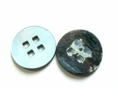 Blaue Perlmutt Knöpfe zum Annähen