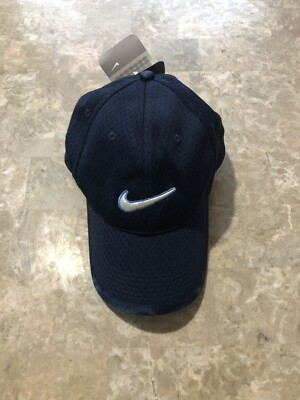 Nike Swoosh Hat 2005 NWT Navy Blue Unisex Polyester Baseball
